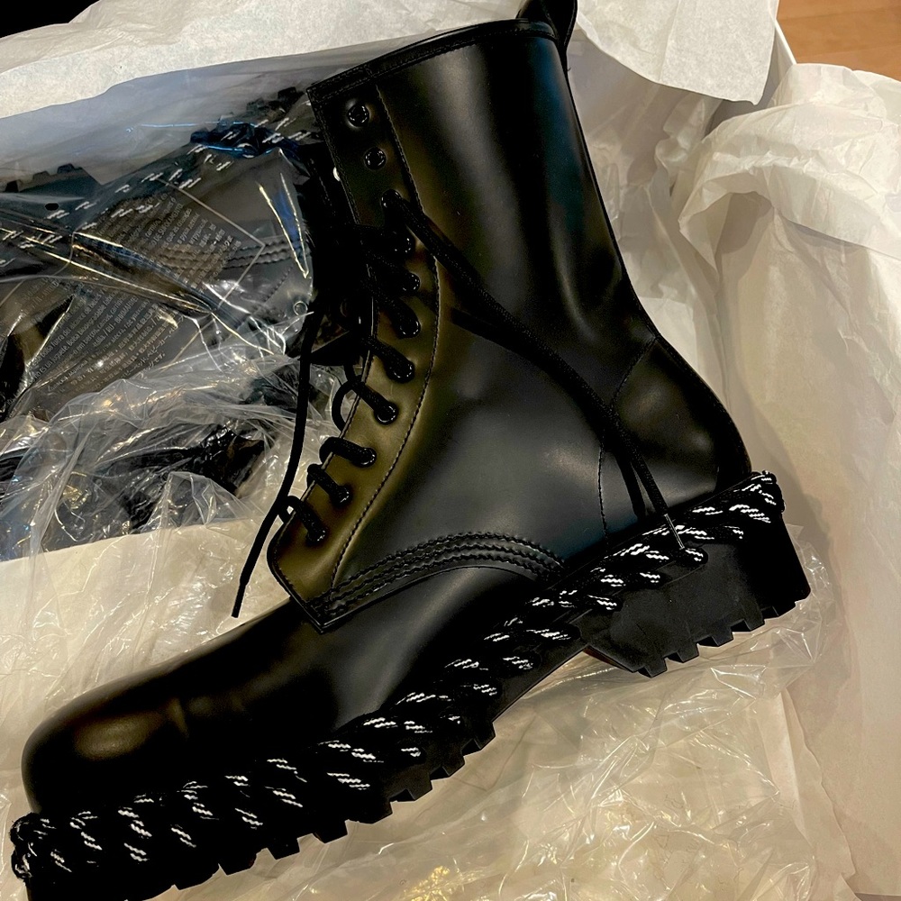 Balenciaga military boots